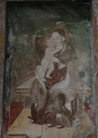 Oratorio di San Sebastiano - Affresco della Vergine con il Bambino di Tommaso Cagnoli
